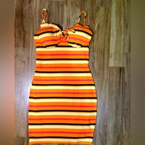 Spaghetti strap mini dress